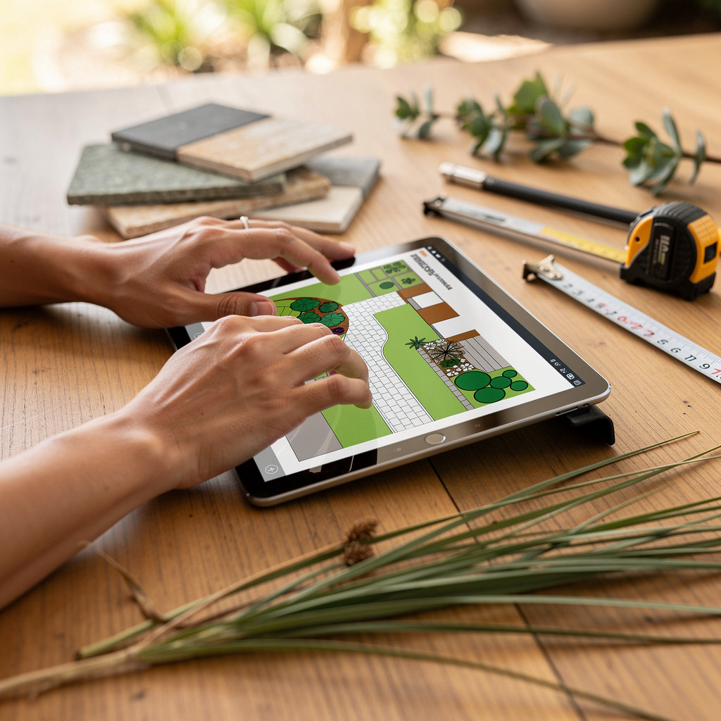 RIVAS PERALTA LANDSCAPING virtual consultation process for San Diego landscaping planning